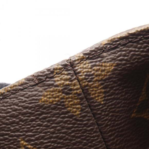 LOUIS VUITTON Authentic Brown Monogram Leather Tote Bag - Picture 7 of 10